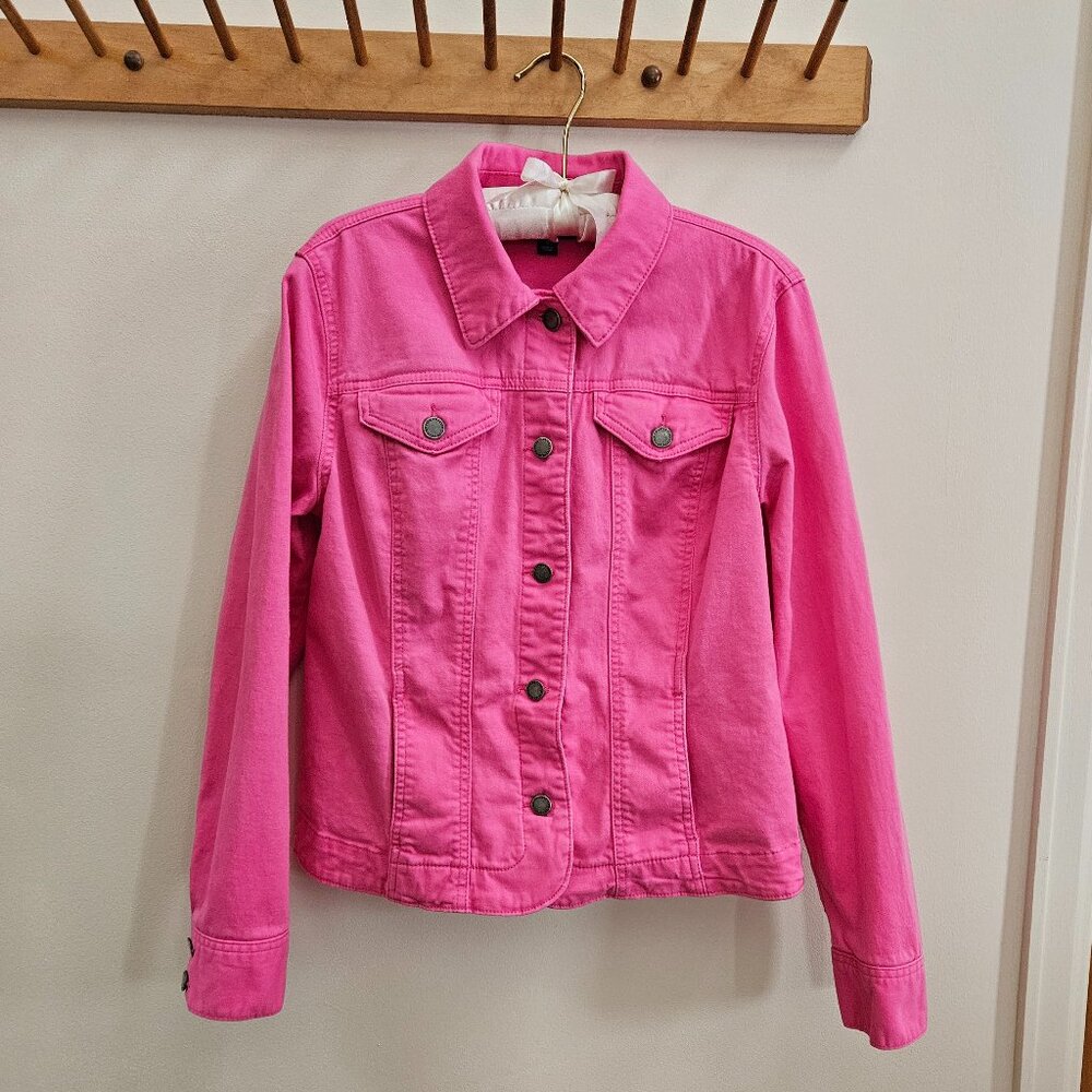 Women's Pink Jean Jacket - Size S